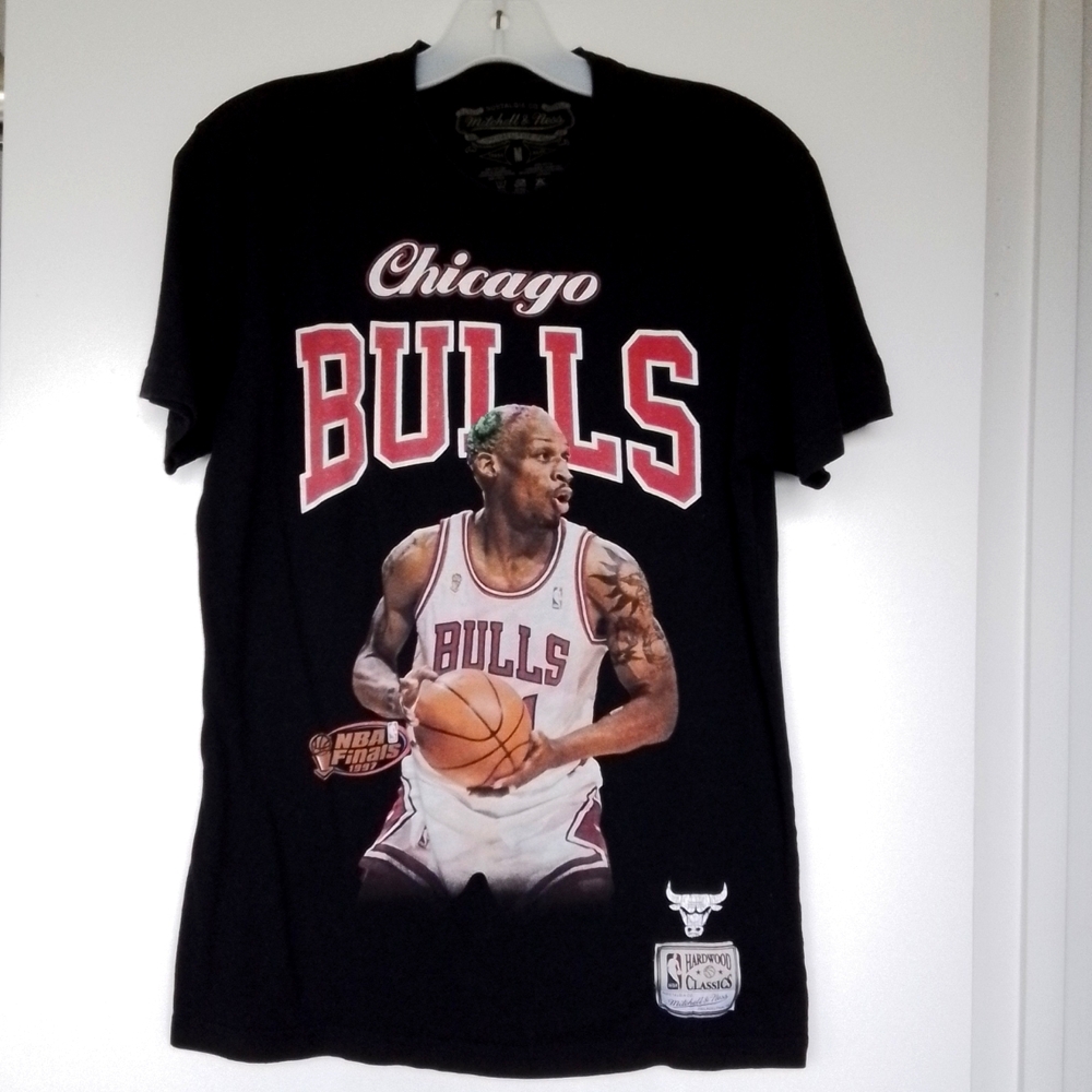 Mitchell & Ness Chicago Bulls 1997 NBA Finals Dennis Rodman Black Size Medium